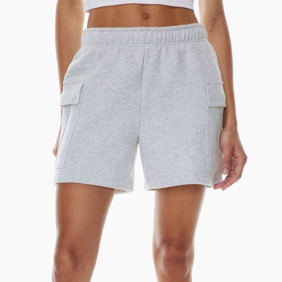 Aritzia Shorts Aritzia Tna Cozy Fleece Mega Cargo 5 Sweatshorts Poshmark
